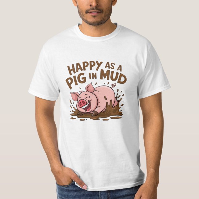 Fun Pig-Inspired Designs T-Shirt (Front)