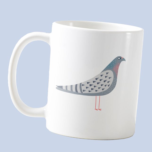 Fun Pigeon Coffee Mug (Fun pigeon coffee mug for bird fanciers)