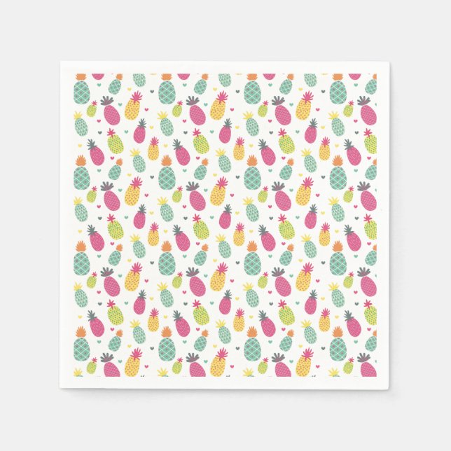 Fun pineapple pattern napkin (Front)
