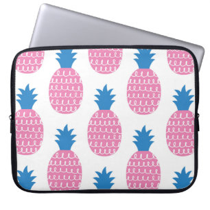 Fun pineapple seamless pattern vintage illustratio laptop sleeve