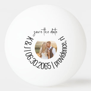 Fun Ping Pong Photo Wedding Save the Date Ping Pong Ball