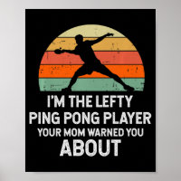 Fun Ping Pong Table Tennis Left Handed Player