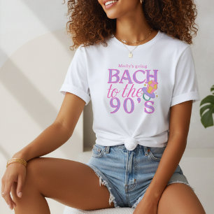 Fun Pink 90s Retro Bachelorette T-Shirt