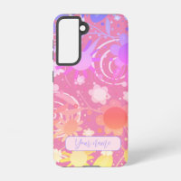 Fun Pink Abstract Floral Customised Modern