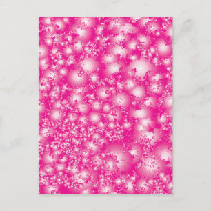 Fun PINK Abstract Ink Super Splash pattern Postcard