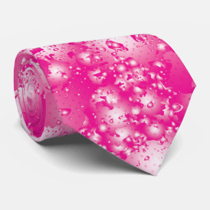 Fun PINK Abstract Ink Super Splash pattern Tie