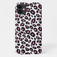 fun pink and black leopard print