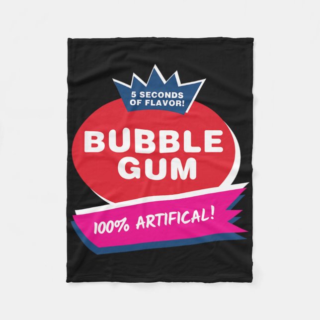 Fun Pink Bubble Gum Halloween Costume  Fleece Blanket (Front)