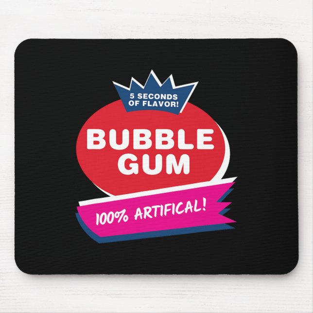 Fun Pink Bubble Gum Halloween Costume  Mouse Pad (Front)