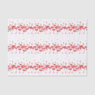 Fun Pink Flamingos Pattern Tissue Paper