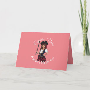 Fun Pink Girl Card