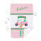 Fun Pink Golf Cart Monogram Name  