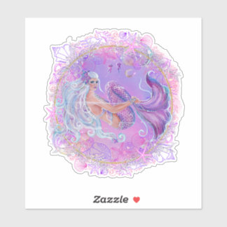 Fun Pink mermaid  by Renee Lavoie