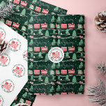 Fun Pink Vintage Train Christmas Tree Delivery Tissue Paper<br><div class="desc">All aboard the North Pole Express! Elevate your holiday spirit with our whimsical Christmas tree delivery collection. From stunning holiday cards to festive wrapping paper, we've got everything you need to make your gifts shine like never before. Spread the joy this season and explore the magic of our festive collection!...</div>