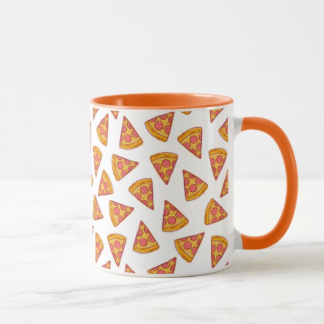 Fun Pizza Slice Pattern Mug (Right)