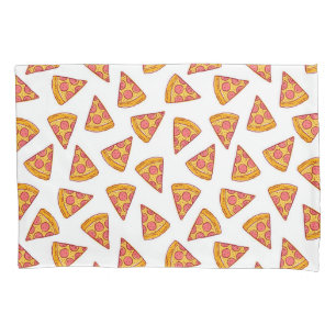 Fun Pizza Slice Pattern Pillowcase