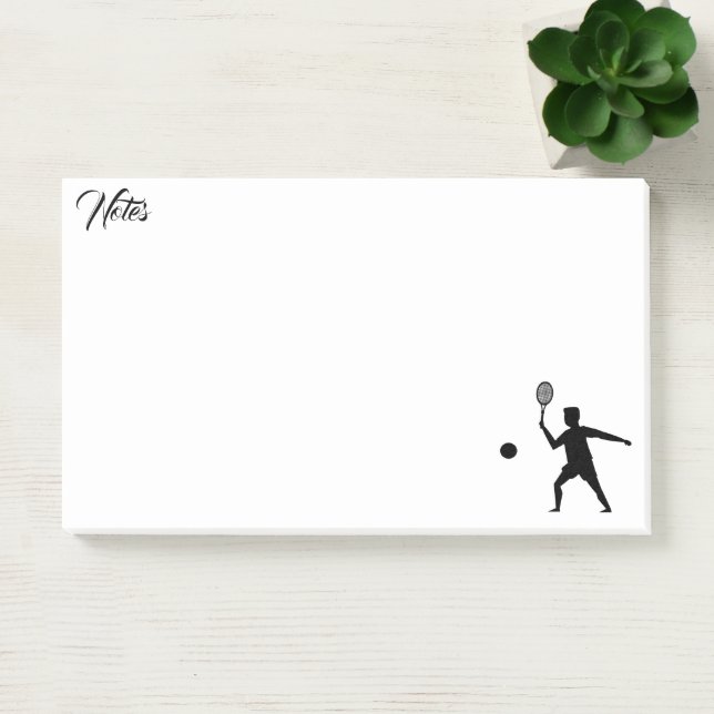 fun player tennis  post-it notes (Office)