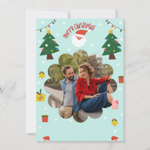 Fun Playful Christmas Photo editable Holiday Card