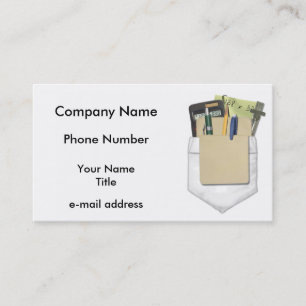 Fun Pocket Protector Business Card