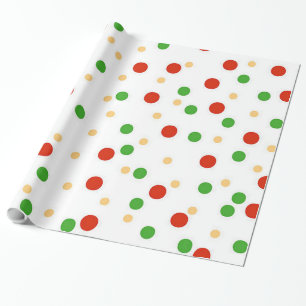 Fun Polka Dot Christmas Wrapping Paper