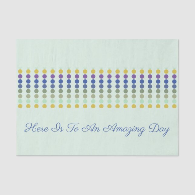 Fun Polka Dot Design Tissue Paper (Front)