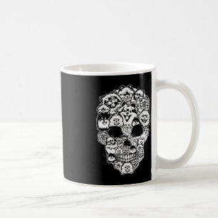 Fun Pomeranian Skull Dog Skeleton Halloween Coffee Mug