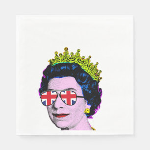 Fun Pop art modern HM Queen Napkins