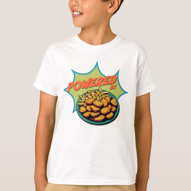 Fun Powered by French Fries & Nuggets T-shirt (Front)