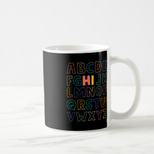 Fun Pre K Kindergarten Hi Alphabet Back To School  Coffee Mug
