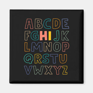 Fun Pre K Kindergarten Hi Alphabet Byck To School Magnet
