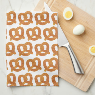 Fun Pretzel Pattern Tea Towel