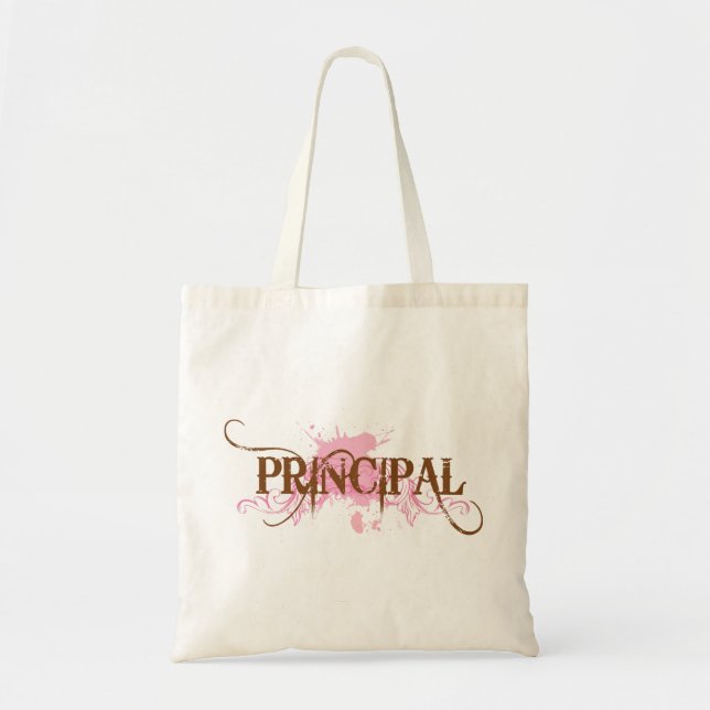 Fun Principal Grunge Gift Tote Bag (Front)