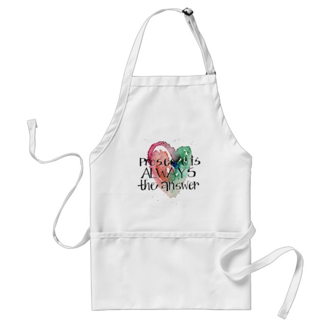Fun Prosecco Lover Watercolor Standard Apron (Front)