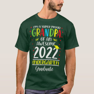 Fun Proud Grandpa Of An Awesome Kindergarten 2022  T-Shirt