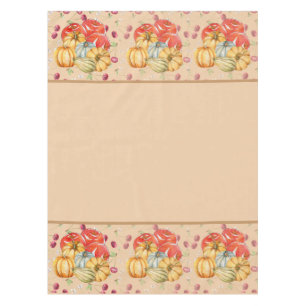 Fun Pumpkin and Apples Fall Season  Tablecloth