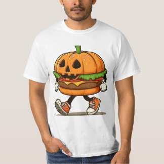 Fun Pumpkin Burger - Halloween Magic Fun T-Shirt