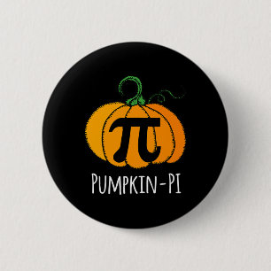 Fun Pumpkin Pi Halloween Costume Math Day Orange 6 Cm Round Badge