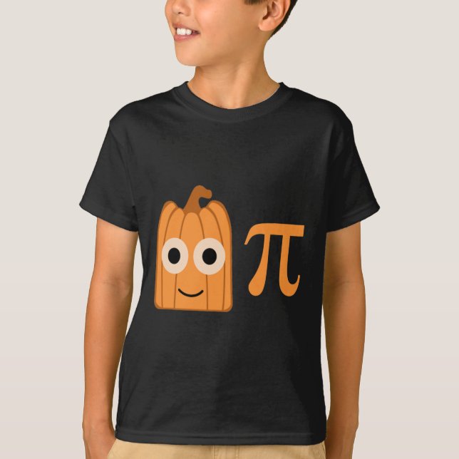 Fun Pumpkin Pi Tee For Math And Elementary Teacher (Front)