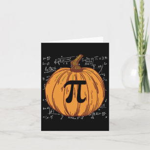 Fun Pumpkin Pie Halloween Fall Thanksgiving Pumpki Card