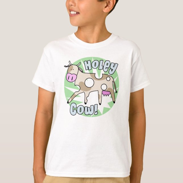 Fun Pun Holey Cow T Shirt (Front)