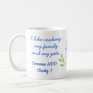 Fun Punctuation Grammar Mug Commas Mug
