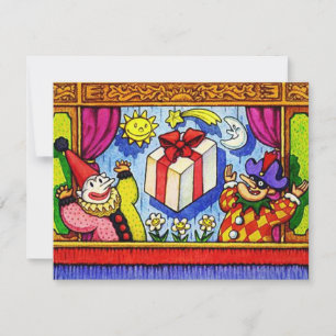 FUN PUPPET PARTY THEME BIRTHDAY INVITE INVITATION