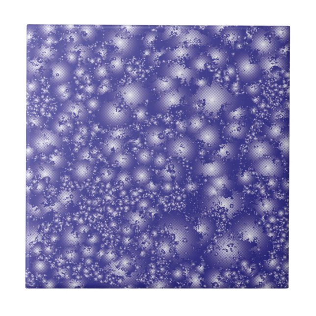 Fun PURPLE Abstract Ink Super Splash pattern Ceramic Tile (Front)