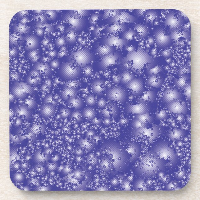 Fun PURPLE Abstract Ink Super Splash pattern Coaster (Front)