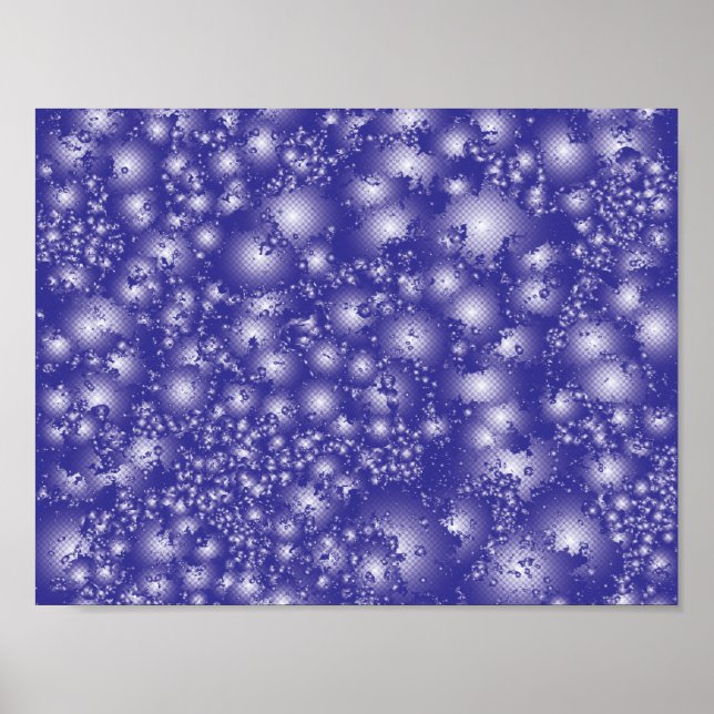 Fun PURPLE Abstract Ink Super Splash pattern Poster (Front)