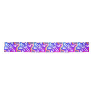 Fun Purple Cookie Pattern  Satin Ribbon