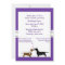 Fun Purple Dachshunds Bridal Shower Invitation