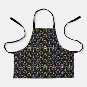 Fun Purple Halloween,Green Magic Witchy Bottle Apron