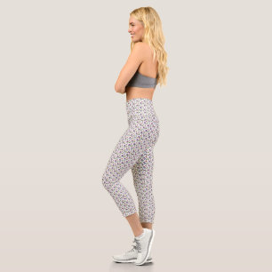 Fun Purple Halloween,Green Magic Witchy Bottle Capri Leggings