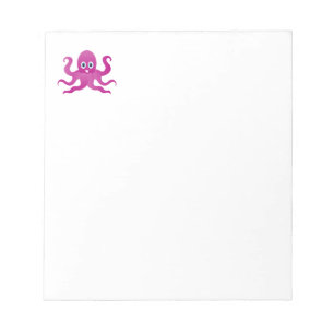 Fun purple octopi notepad